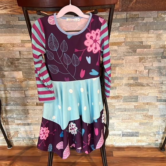 sunshine swing Other - Girls size 3 blues purples and pinks multi patterned dress